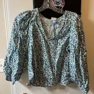A New Day Floral Blouse